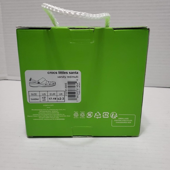 Crocs Classic Lined Santa Clog Red Christmas Holiday Fuzzy Shoes New Size 2-3C - Picture 3 of 5